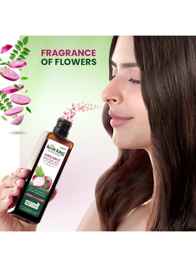 Kesh King Hair Growth Organic Onion Oil with Curry Leaves 100ml - Image 3